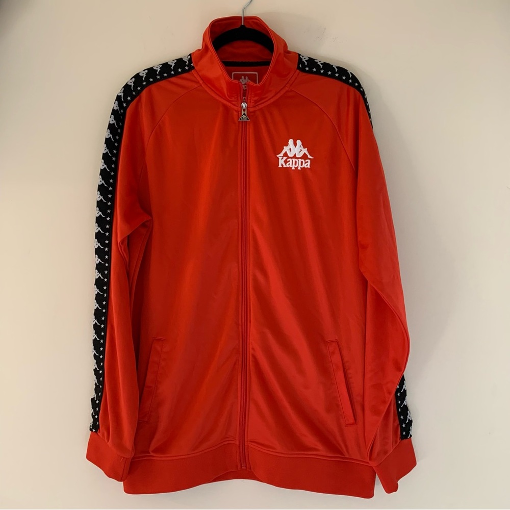 Kappa  222  Men Ref Banda Anniston Logo Taped Track Jacket Full Zip Size XL.